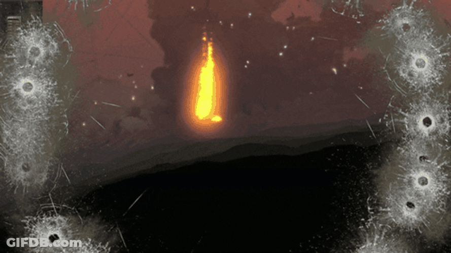 Bomb Explosion In The Desert GIF
