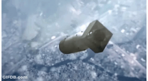 Bomb Flying Through Air GIF