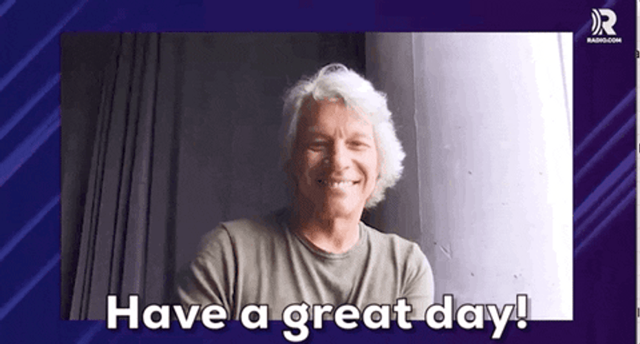 Bon Jovi Have A Great Day GIF
