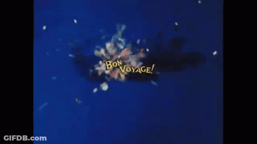 Bon Voyage Confetti Explosion GIF