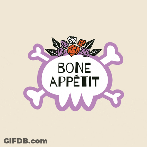 Bone Appetit Animated Halloween Meme GIF
