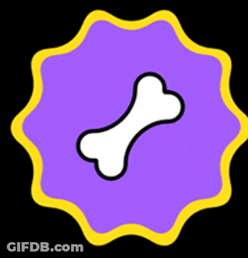 Bone Spinning Animated Loop GIF