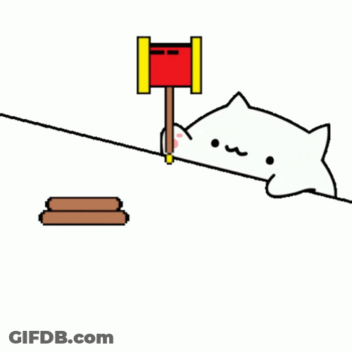 Bongo Cat Gavel GIF