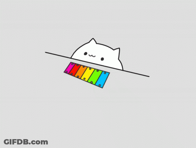 Bongo Cat Playing Xylophone GIF