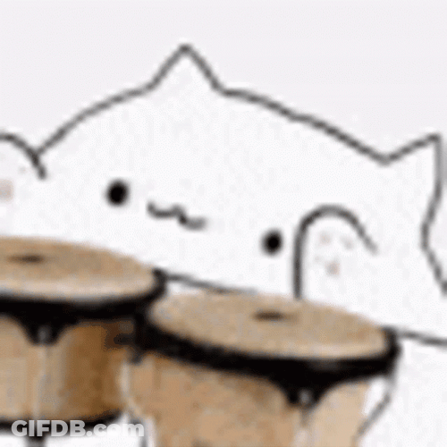 Bongo Cat Weird Transitions GIF