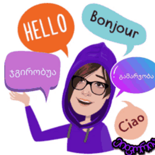 Bonjour Different Languages Animation GIF