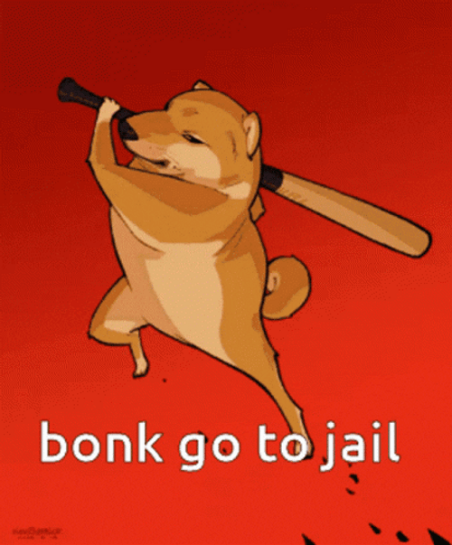 Bonk Dog Memes GIF