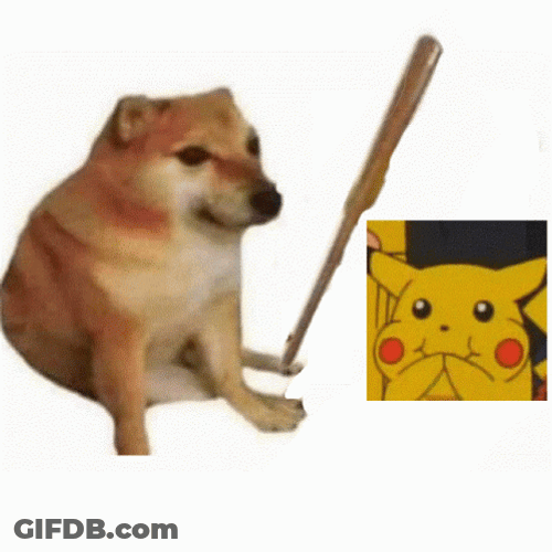 Bonk Pikachu GIF