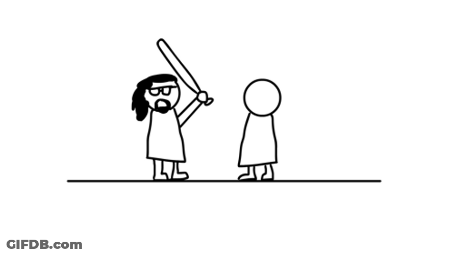 Bonk Sketch Guy GIF