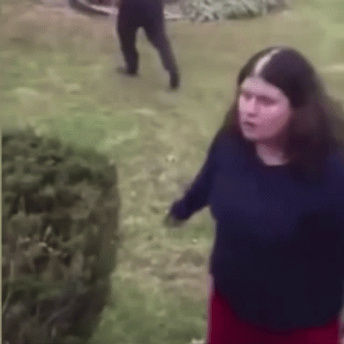 Bonkers Karen Pointing Flipping Out GIF