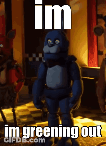 Bonnie From Five Nights At Freddy's Im Im Greening Out GIF