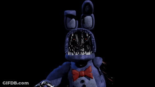 Bonnie From Five Nights At Freddy 'S With Glowing Eyes GIF