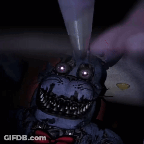 Bonnie From Five Nights At Freddy's With Whipped Cream Swirl GIF