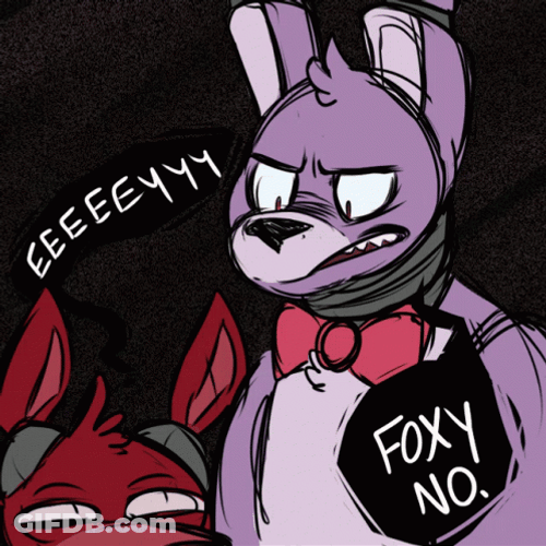 Bonnie Looks At Foxy GIF