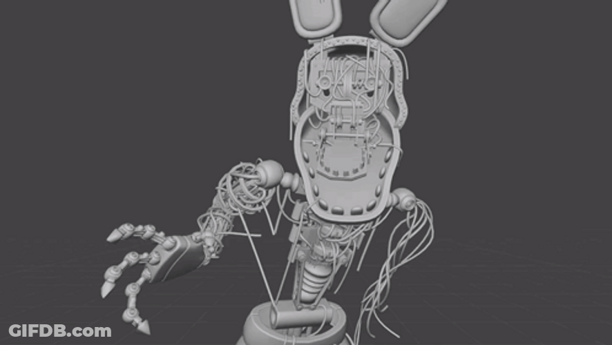 Bonnie Skeleton Jumpscare Five Nights At Freddys GIF