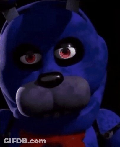 Bonnie The Bunny From Five Nights At Freddy's With Purple Tongue GIF