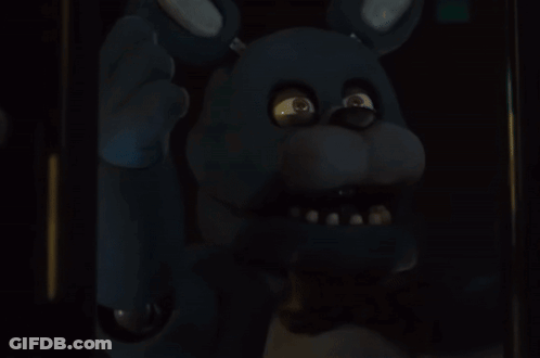 Bonnie The Bunny Standing In Dark GIF