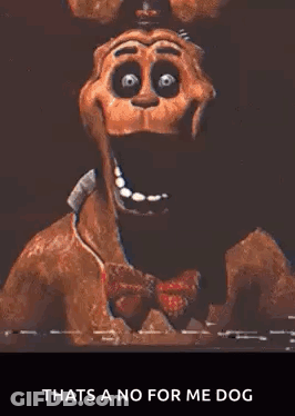 Bonnie The Bunny From Five Nights At Freddy 'S Is Wearing A Bow Tie And A Bow Tie . GIF