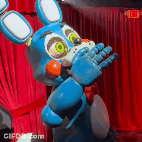 Bonnie The Bunny From Five Nights At Freddy's On Stage GIF