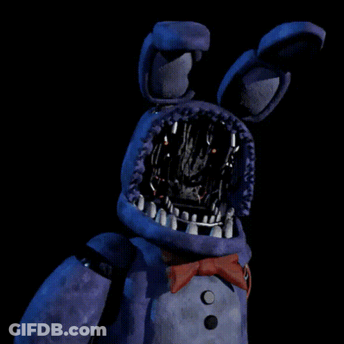 Bonnie The Bunny With Mouth Open GIF