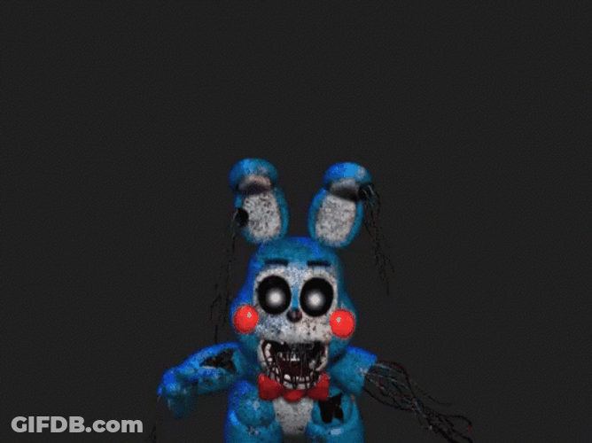 Bonnie With Scary Face Jumpscare GIF