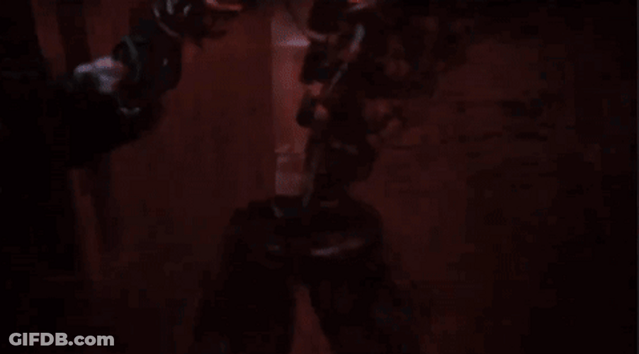 Bonnie With Shining Red Eyes Jumpscare GIF