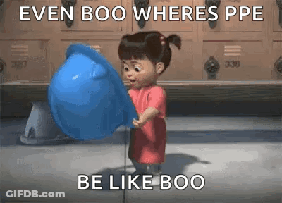 Boo Even Boo Where's PPE Be Like Boo GIF