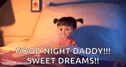 Boo From Monsters Inc Good Night Daddy Sweet Dreams GIF