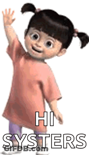 Boo From Monsters Inc Goodnight Kiss GIF