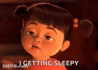Boo From Monsters Inc Yawning Sleepy GIF