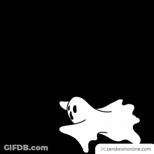 Boo I Am Bored Sign With Ghost GIF