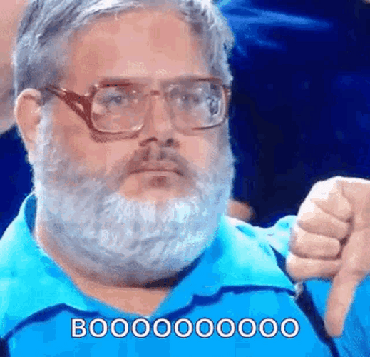 Boo Thumbs Down Lame GIF