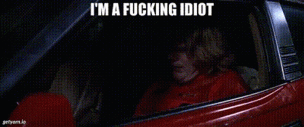 Boogie Nights I'm A Fucking Idiot GIF