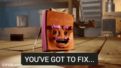 Book Face Mustache Sign You've Got To Fix GIF