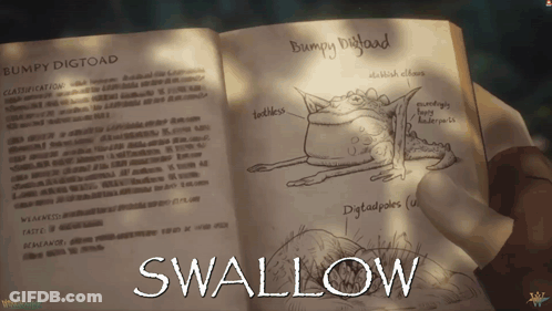 Book Open To Bumpy Digtoad GIF