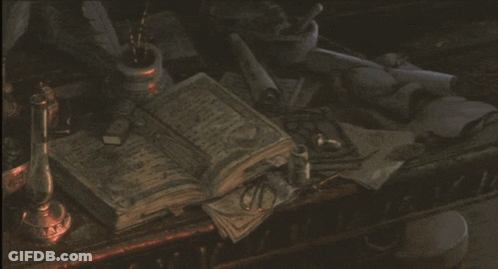 Book Open To Page Saying I'm A Witch GIF