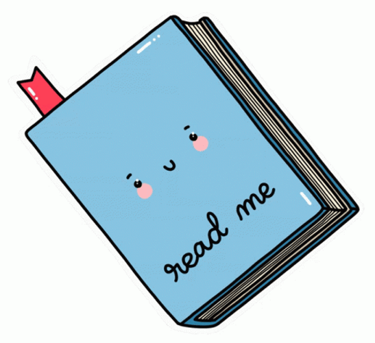Book Staring Saying Read Me GIF