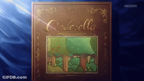 Book With Cinderella On Cover GIF