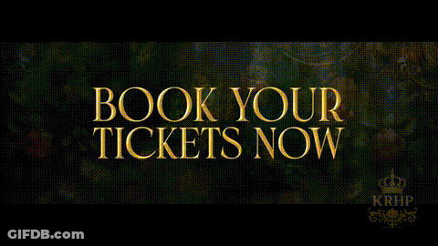 Book Your Tickets Now Sign GIF