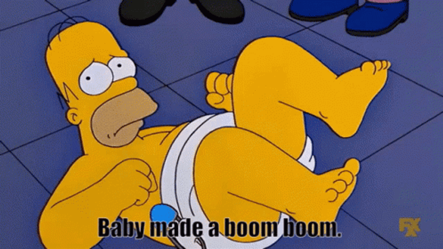 Boom Baby Homer Simpson GIF