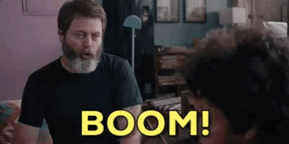 Boom Deal With It Nick Offerman GIF