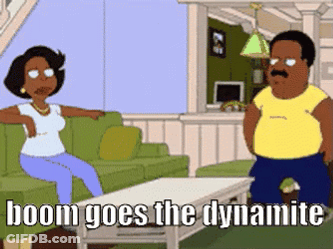 Boom Goes The Dynamite Cleaveland Show GIF