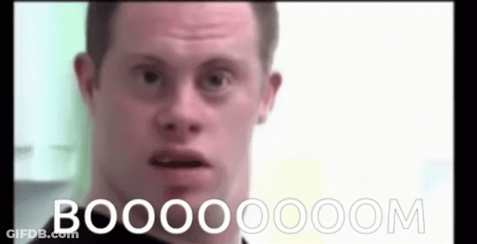 Boom Goes The Dynamite Shocked Face GIF