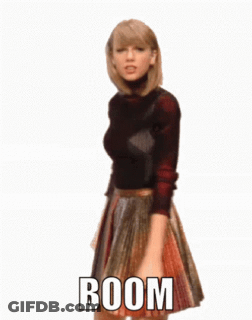 Boom Goes The Dynamite Taylor Swift GIF