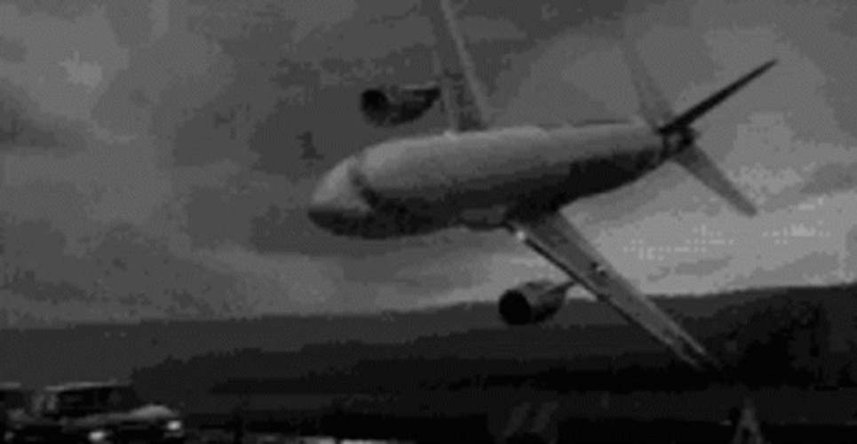 Boom Large Explosion Plane Crash GIF