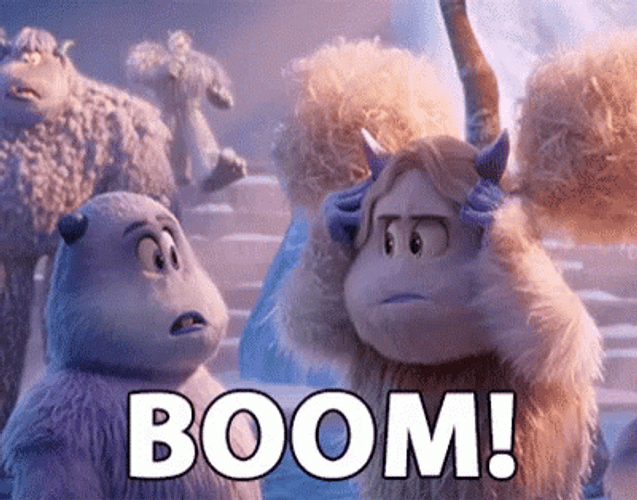 Boom Mind Explosion Small Foot GIF