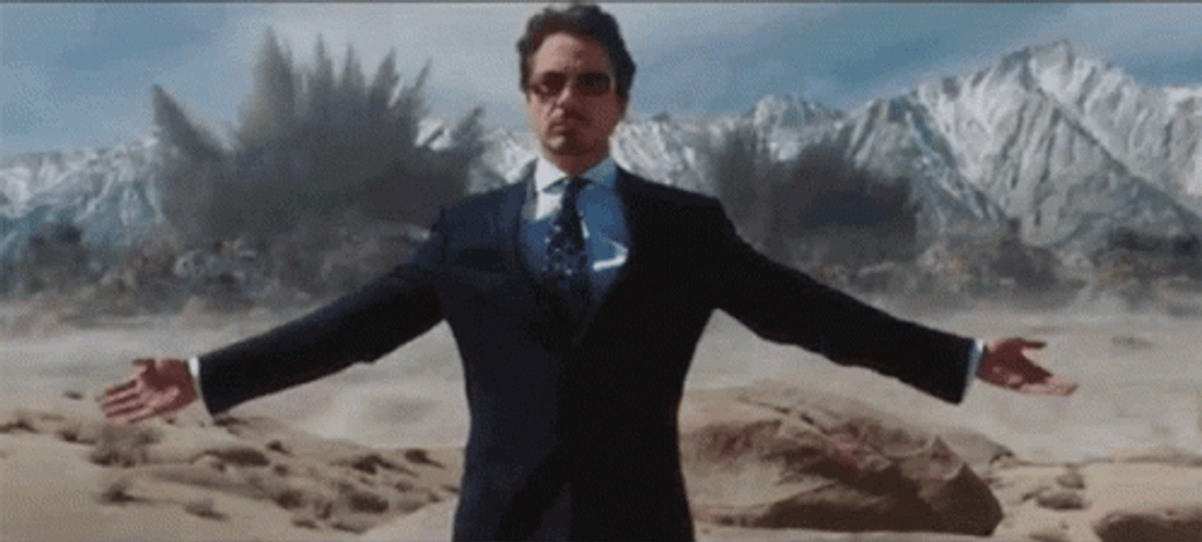 Boom Tony Stark Explosion GIF