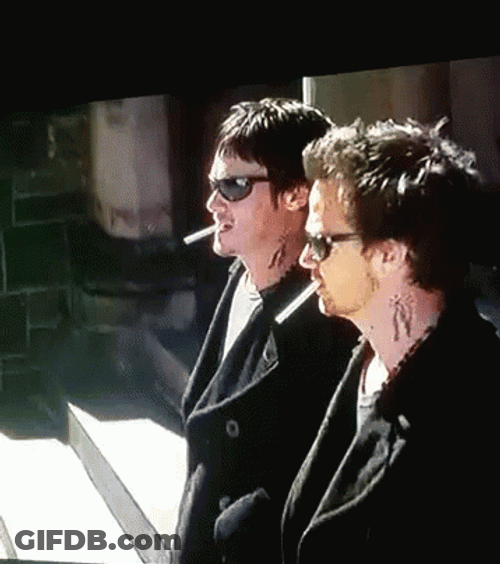 Boondock Saints Fraternal Twins Light Cigarettes GIF
