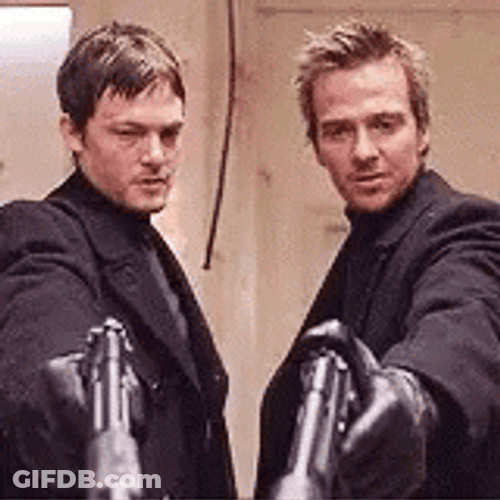Boondock Saints Fraternal Twins Pulled Trigger GIF