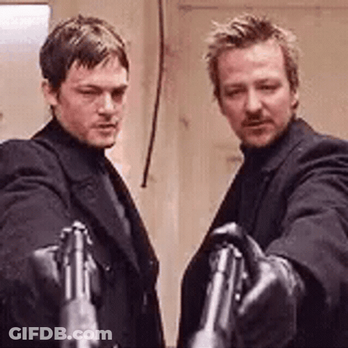 Boondock Saints Macmanus Twins Pulling Trigger GIF